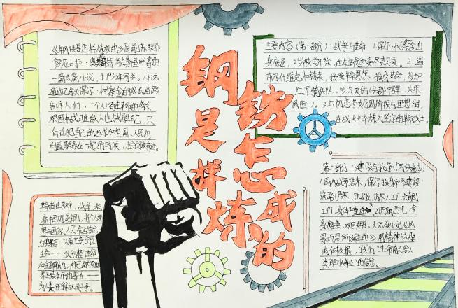 03钢铁是怎样炼成的手抄报