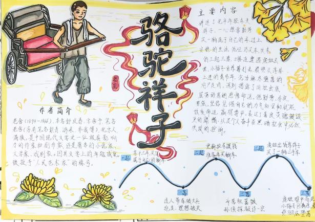 骆驼祥子手抄报1
