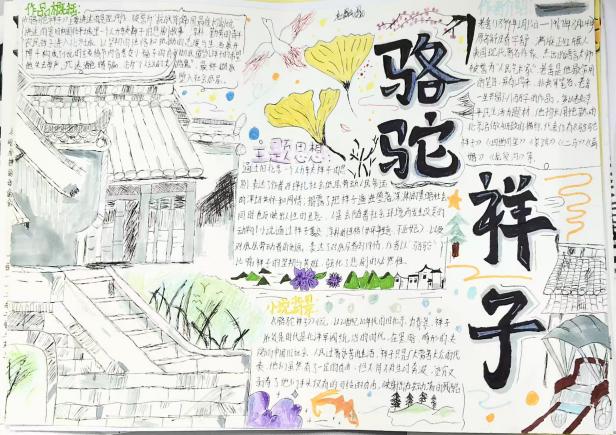 骆驼祥子手抄报2